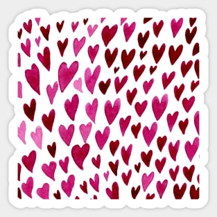 Valentines day hearts explosion - pink and red Sticker